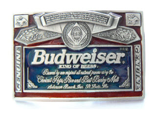 Budweiser Label Buckle