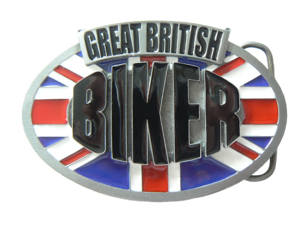 Great British Biker Belt Buckle Designer Belt Buckles