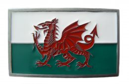 Cymru Welsh Flag Buckle